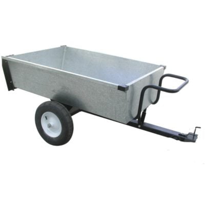 Turfmaster Aanhangwagen met kiepbak in gegalvaniseerd staal 106x84x30