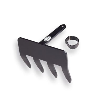 Sloothaak 4 tands zonder steel met plaat en ring. Breedte 1 tands is 2