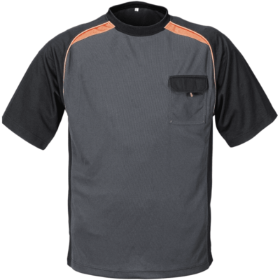 Terratrend t-shirt grijs/oranje/zwart maat XXXL