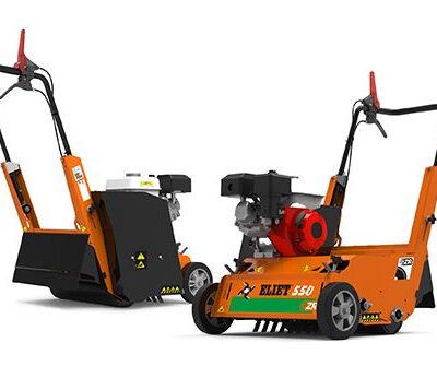 Eliet e550zr DC Verticuteermachine Honda GX200 Double Cut messen